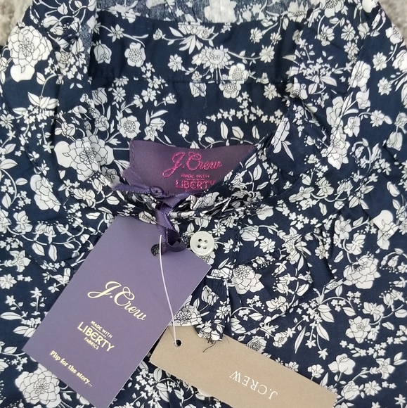 J. Crew Ruffle Collar in Libery® Summer Bloom - Picture 5 of 7